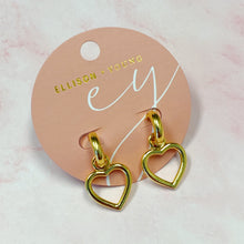 Load image into Gallery viewer, Love From Milan Heart Drop Earrings