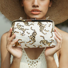 Load image into Gallery viewer, Sumatran Tiger Clutch, in Ivory White