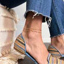 Load image into Gallery viewer, Amethyst Layered Anklet