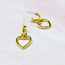 Load image into Gallery viewer, Love From Milan Heart Drop Earrings
