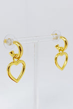 Load image into Gallery viewer, Love From Milan Heart Drop Earrings