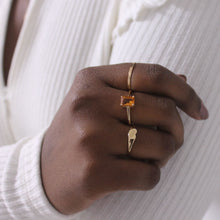 Load image into Gallery viewer, Golden Citrine Solitaire Ring
