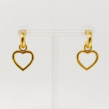 Load image into Gallery viewer, Love From Milan Heart Drop Earrings