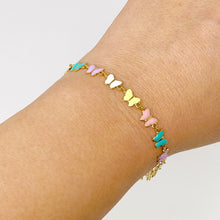 Load image into Gallery viewer, Linked Butterflies Bracelet