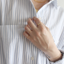 Load image into Gallery viewer, 14KT Gold Lined Eternity Ring