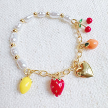 Load image into Gallery viewer, Juicy Fresh Fruit Charms Bracelet