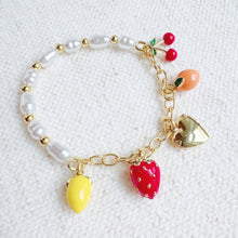 Load image into Gallery viewer, Juicy Fresh Fruit Charms Bracelet