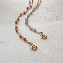 Load image into Gallery viewer, Amethyst Layered Anklet