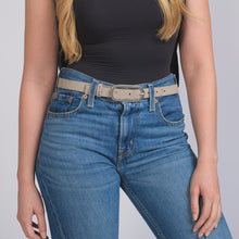 Load image into Gallery viewer, Vegan Cork Leather Women's Belt (Gray)