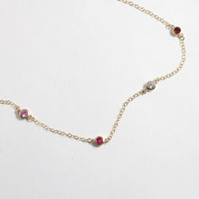 Load image into Gallery viewer, Customized Birthstone Station Necklace