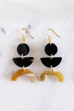 Load image into Gallery viewer, Vui Mung Geometric Buffalo Horn Statement Earrings