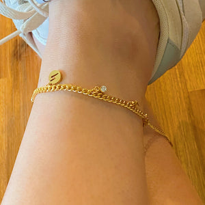 Lightening Bolt Chain Anklet