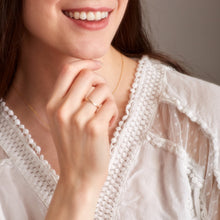 Load image into Gallery viewer, 14KT Gold Hammered Stacking Ring
