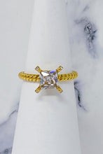 Load image into Gallery viewer, Braided Single Stone Ring
