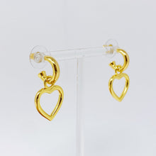 Load image into Gallery viewer, Love From Milan Heart Drop Earrings
