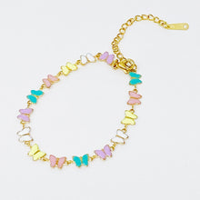 Load image into Gallery viewer, Linked Butterflies Bracelet
