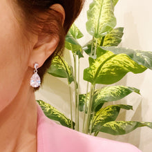 Load image into Gallery viewer, Crystal Clear Teardrop Earrings
