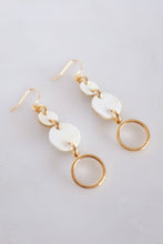 Load image into Gallery viewer, Ba Be Crescent Drop Buffalo Horn Dangle Earrings
