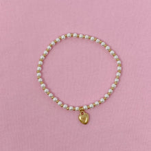 Load image into Gallery viewer, Stone Bead Heart Anklet
