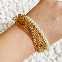 Load image into Gallery viewer, Multi Chain &amp; Pearl Bracelet
