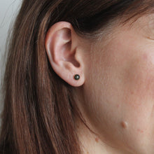 Load image into Gallery viewer, Golden Obsidian Fan Earrings

