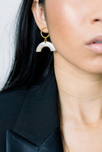 Load image into Gallery viewer, Hanh Tinh Geo Icon Buffalo Horn Post Earrings

