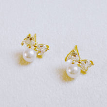 Load image into Gallery viewer, Lovely Pearl Duo Stud Earrings Set Of 2
