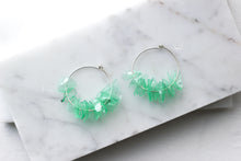 Load image into Gallery viewer, Alice Aquamarine Hoops
